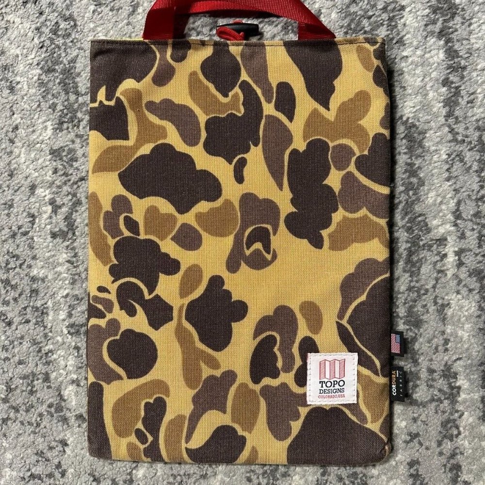 Topo Designs Duck Camo Laptop Sleeve (Very Rare)